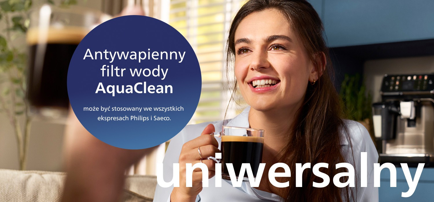 Filtr AquaClean pasuje do każdego modelu ekspresu do kawy Philips oraz Saeco Filtr AquaClean pasuje do każdego modelu ekspresu do kawy Philips oraz Saeco
