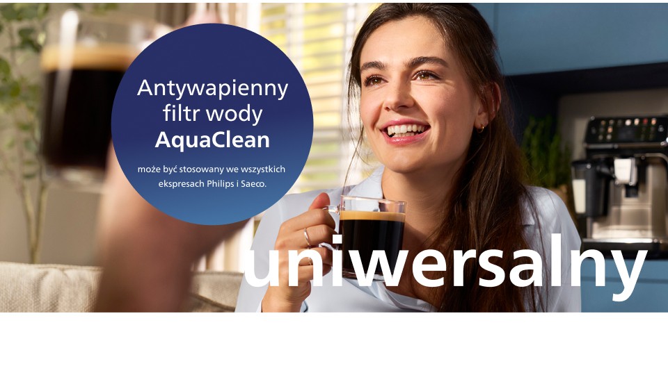 Filtr AquaClean pasuje do każdego modelu ekspresu do kawy Philips oraz Saeco Filtr AquaClean pasuje do każdego modelu ekspresu do kawy Philips oraz Saeco