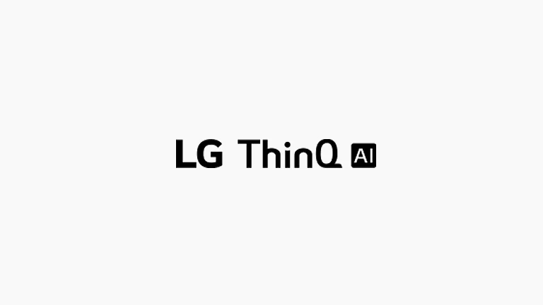 Ta karta opisuje polecenia głosowe. Logo LG ThinQ AI.