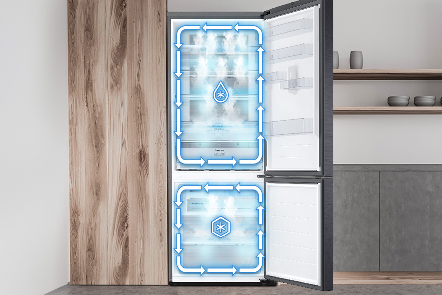 Samsung lodówka z zamrażalnikiem RB53DG706AB1 - Two Cooling Plus Samsung lodówka Combi MAX z zamrażalnikiem RB53DG706AB1 - Two Cooling Plus
