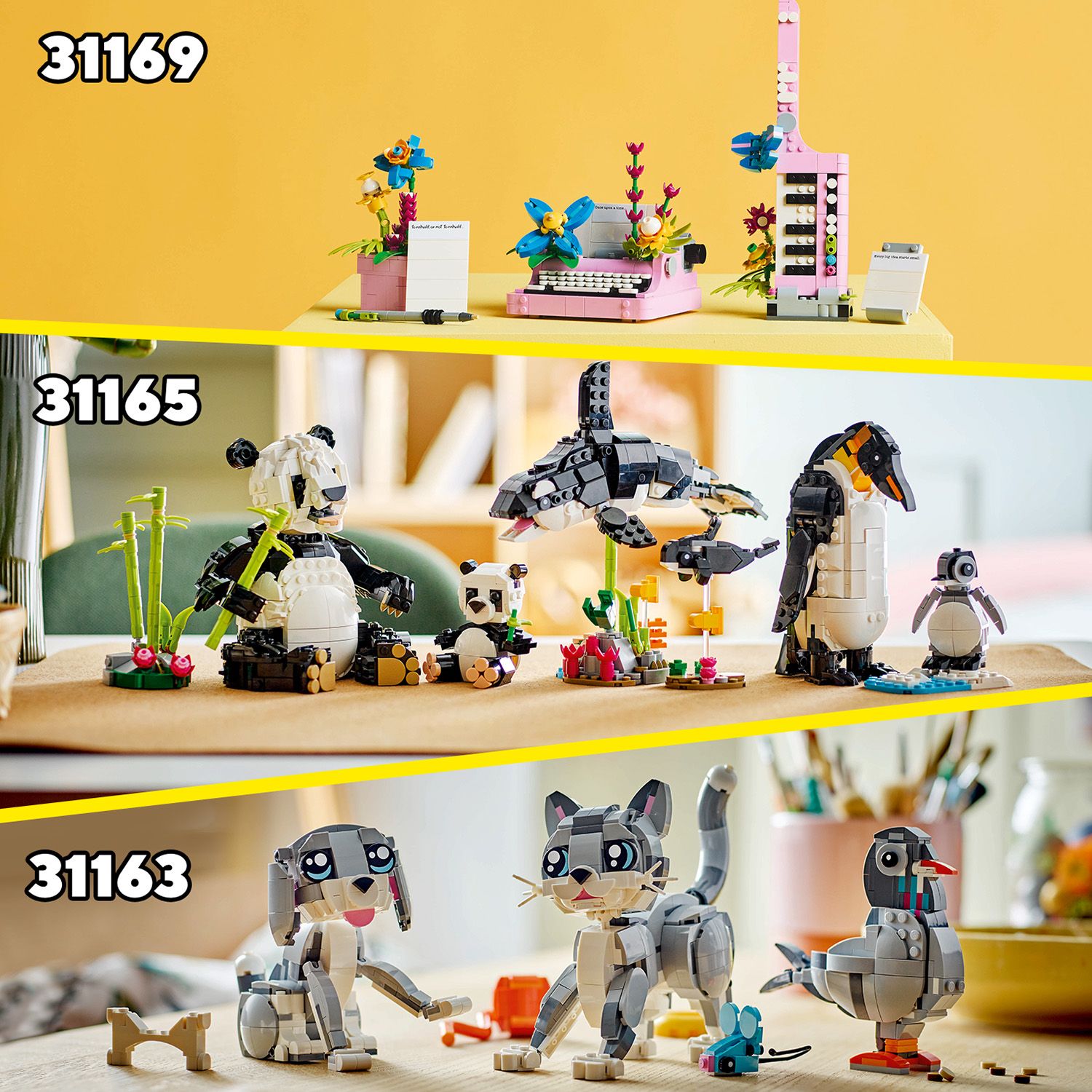 Oto inne zestawy z serii LEGO® Creator 3 w 1