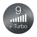 9 prędkości + turbo