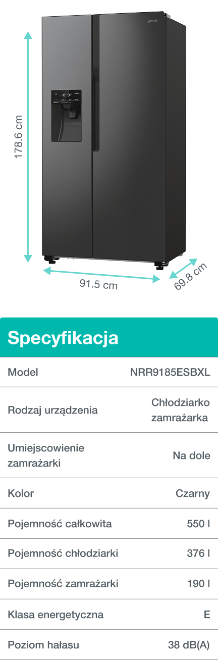 Image: Gorenje fridge NRR9185ESBXL Gorenje fridge NRR9185ESBXL