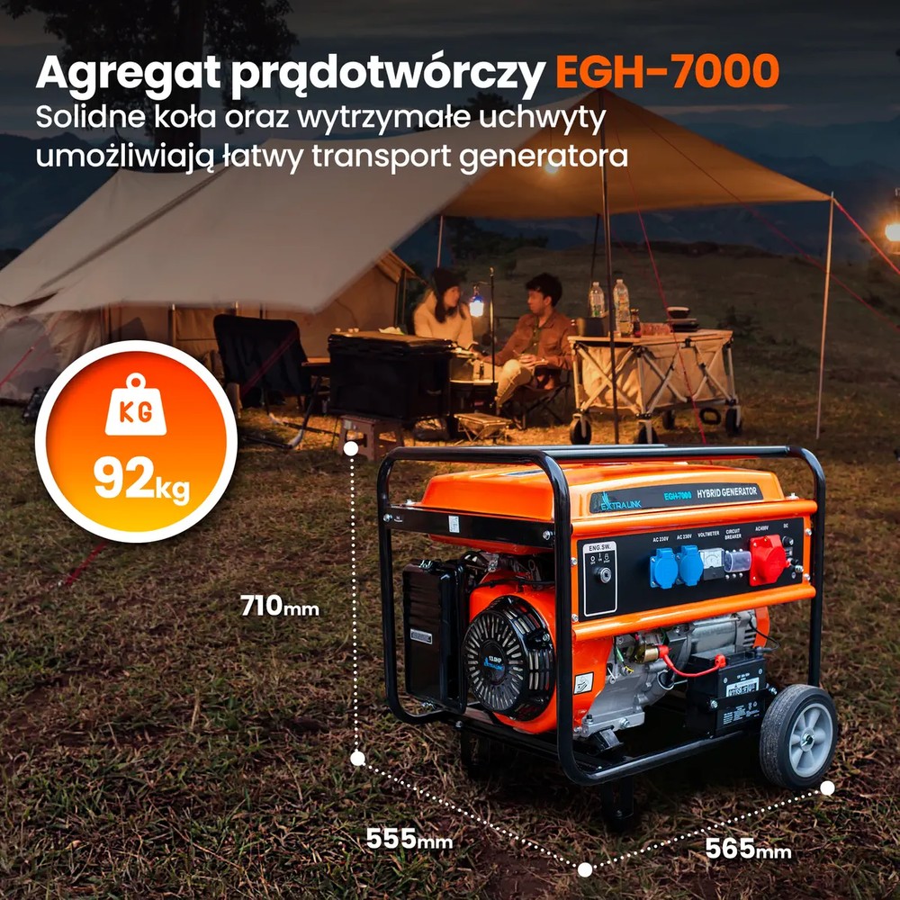 EXTRALINK EGH-7000 HYBRID GENERATOR 7KW batna24