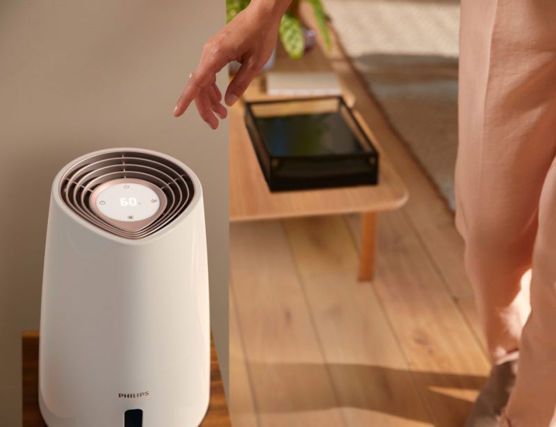 Philips 3-stopniowa regulacja prędkości i nawilżenia powietrza Philips 3-stopniowa regulacja prędkości i nawilżenia powietrza