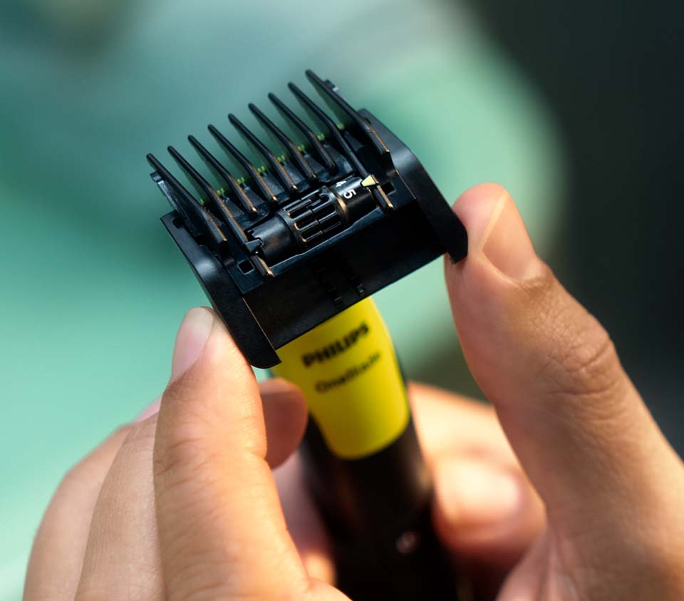 Philips Regulowana nasadka do przycinania 5 w 1 Bez zatykania, bez problemów Philips Regulowana nasadka do przycinania 5 w 1 Bez zatykania, bez problemów