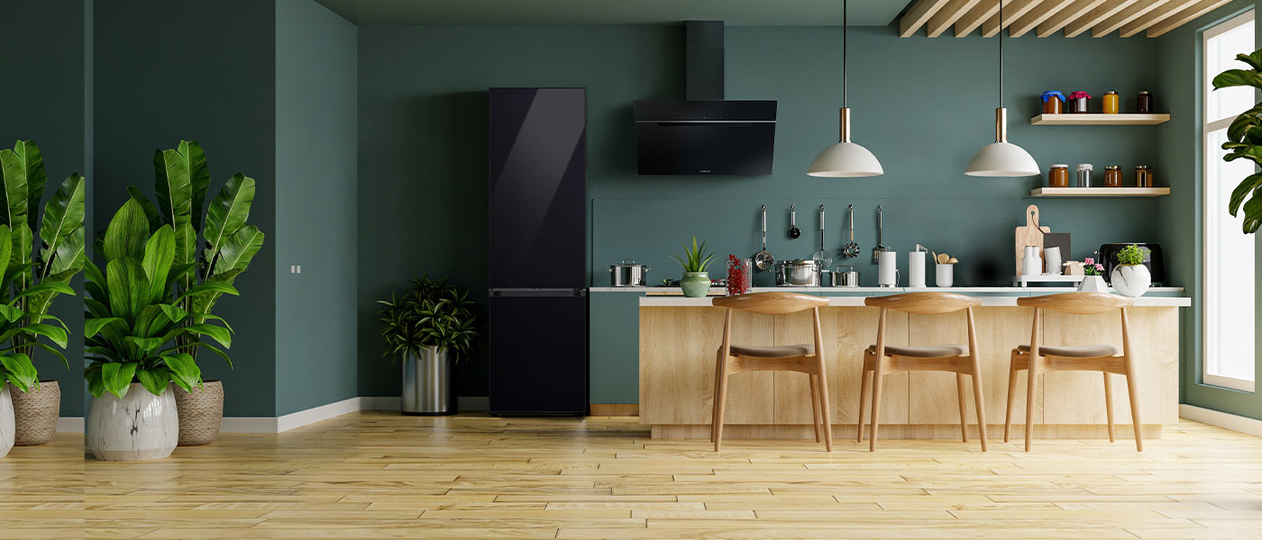 Lodówka Samsung Bespoke RB38C7B6A22 wpasowuje się w każdą stylistykę nowoczesnej kuchni Lodówka Samsung Bespoke RB38C7B6A22 wpasowuje się w każdą stylistykę nowoczesnej kuchni