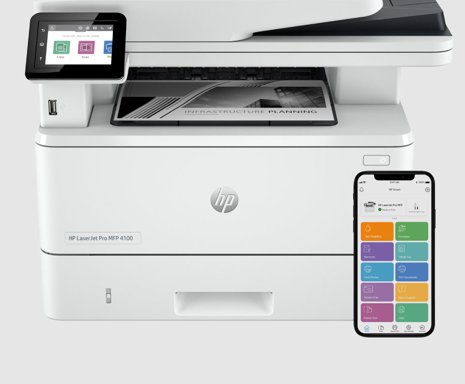 Image: HP LaserJet Pro MFP 4100 HP LaserJet Pro MFP 4100