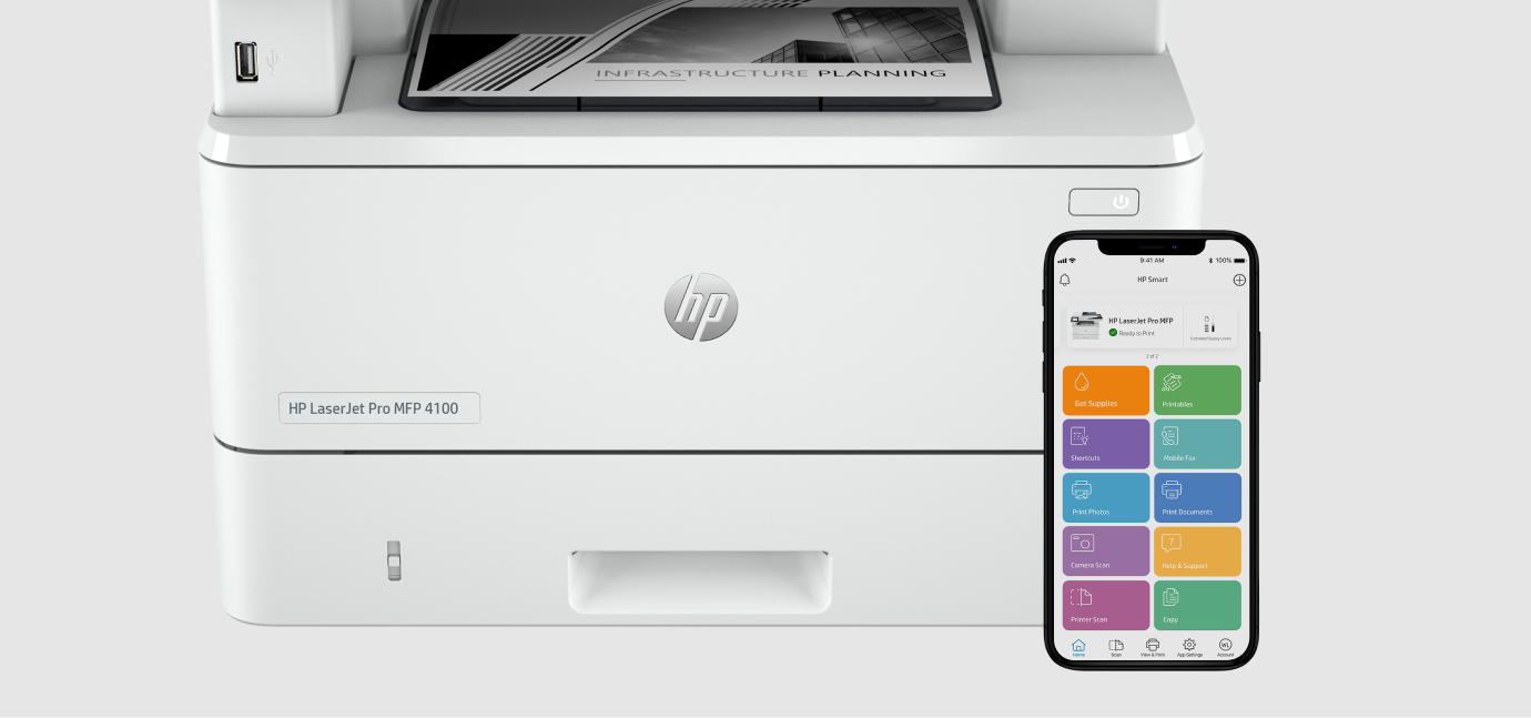 Image: HP LaserJet Pro MFP 4100 HP LaserJet Pro MFP 4100