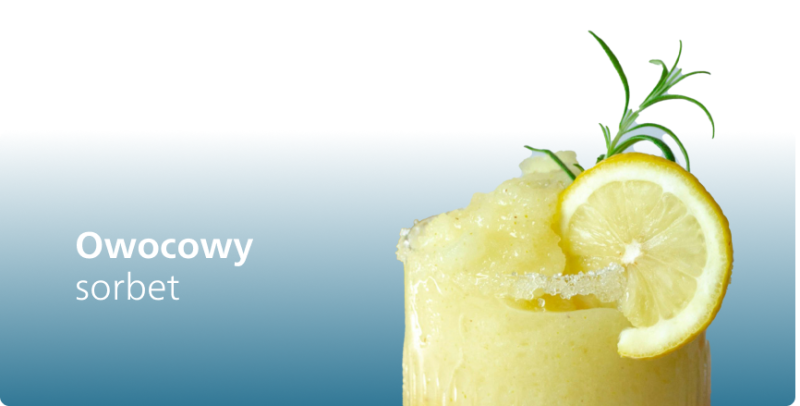 Sorbet o smaku owocowym Sorbet o smaku owocowym