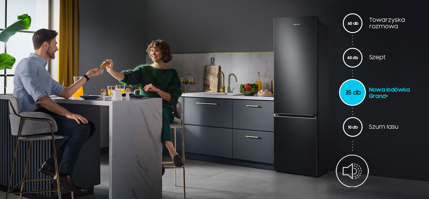 Lodówka RB38C607AB1 - mniej hałasu - zdjęcie Lodówka Samsung RB38C607AB1 - mniej hałasu - zdjęcie