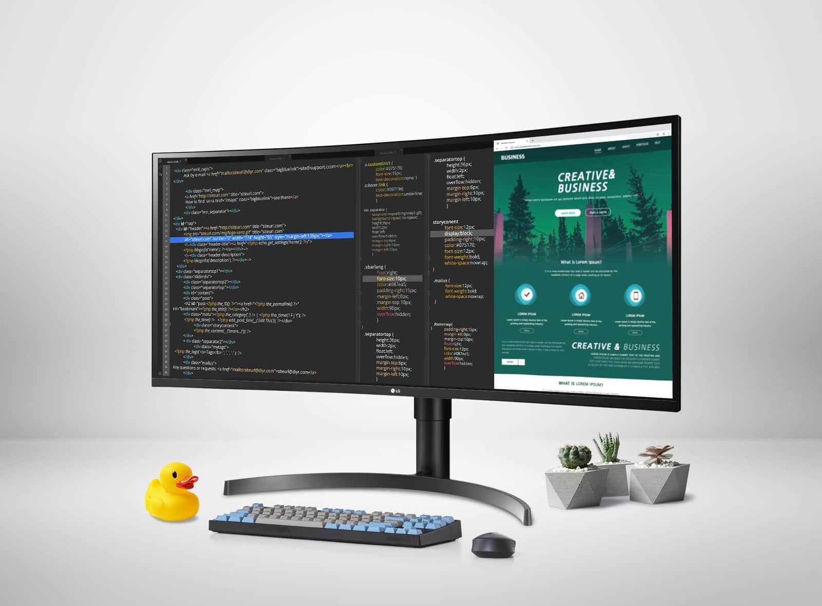 Monitor LG 35WN75C UltraWide oferuje Przestrzeń ekranowa: 3440x1440 | UltraWide™ QHD Kolory — sRGB 99% HDR — HDR10 Łączność — USB-C™