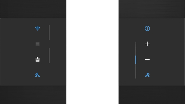 touchControl - łatwe sterowanie mocą i oświetleniem.