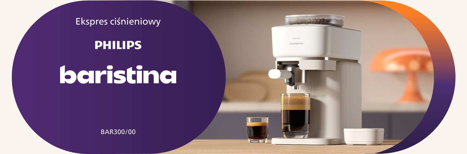 Ekspres ciśnieniowy z młynkiem Philips Baristina dostępny na stronie Ceneo Ekspres ciśnieniowy z młynkiem Philips Baristina dostępny na stronie Ceneo