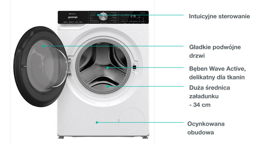 Image: GORENJE LAUNDRY W2NHPI94BS-PL GORENJE LAUNDRY W2NHPI94BS-PL