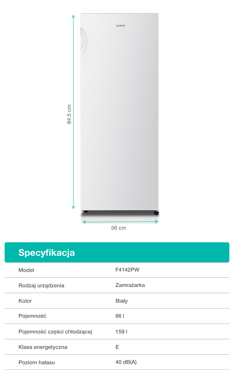 Image: Gorenje fridge F4142PW Gorenje fridge F4142PW