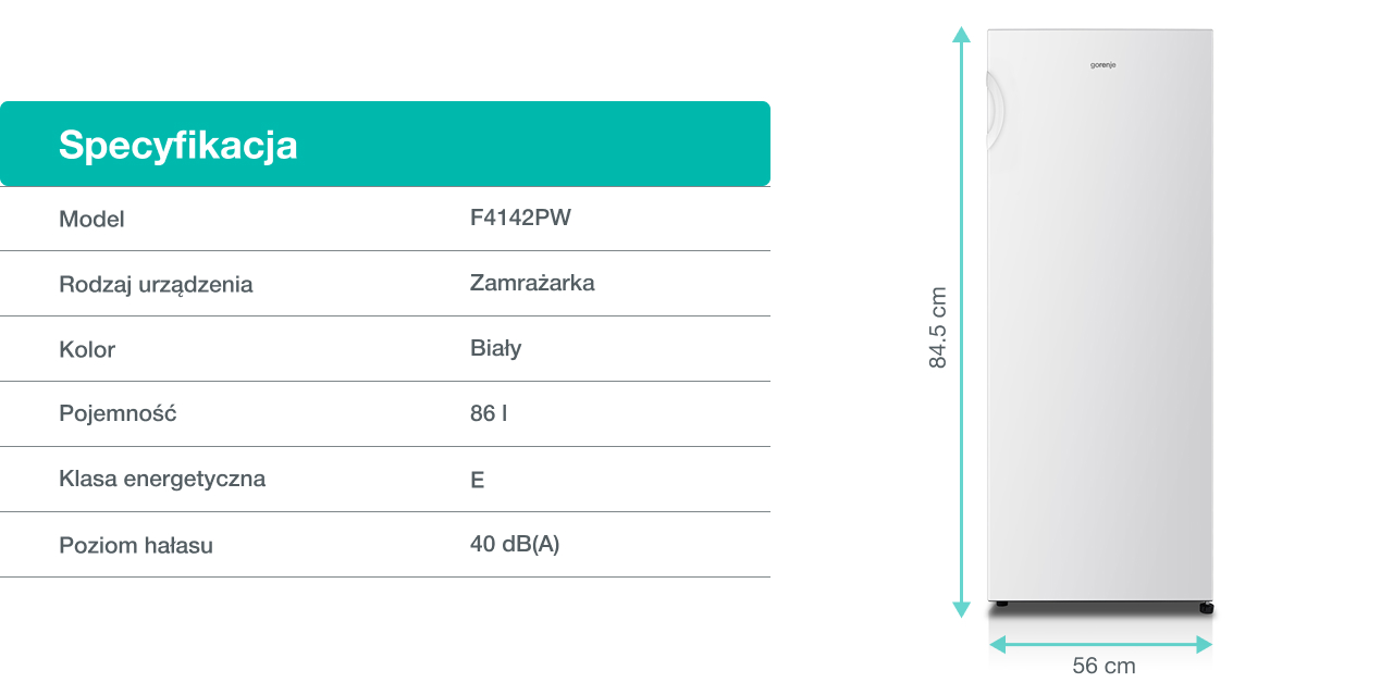 Image: Gorenje fridge F4142PW Gorenje fridge F4142PW