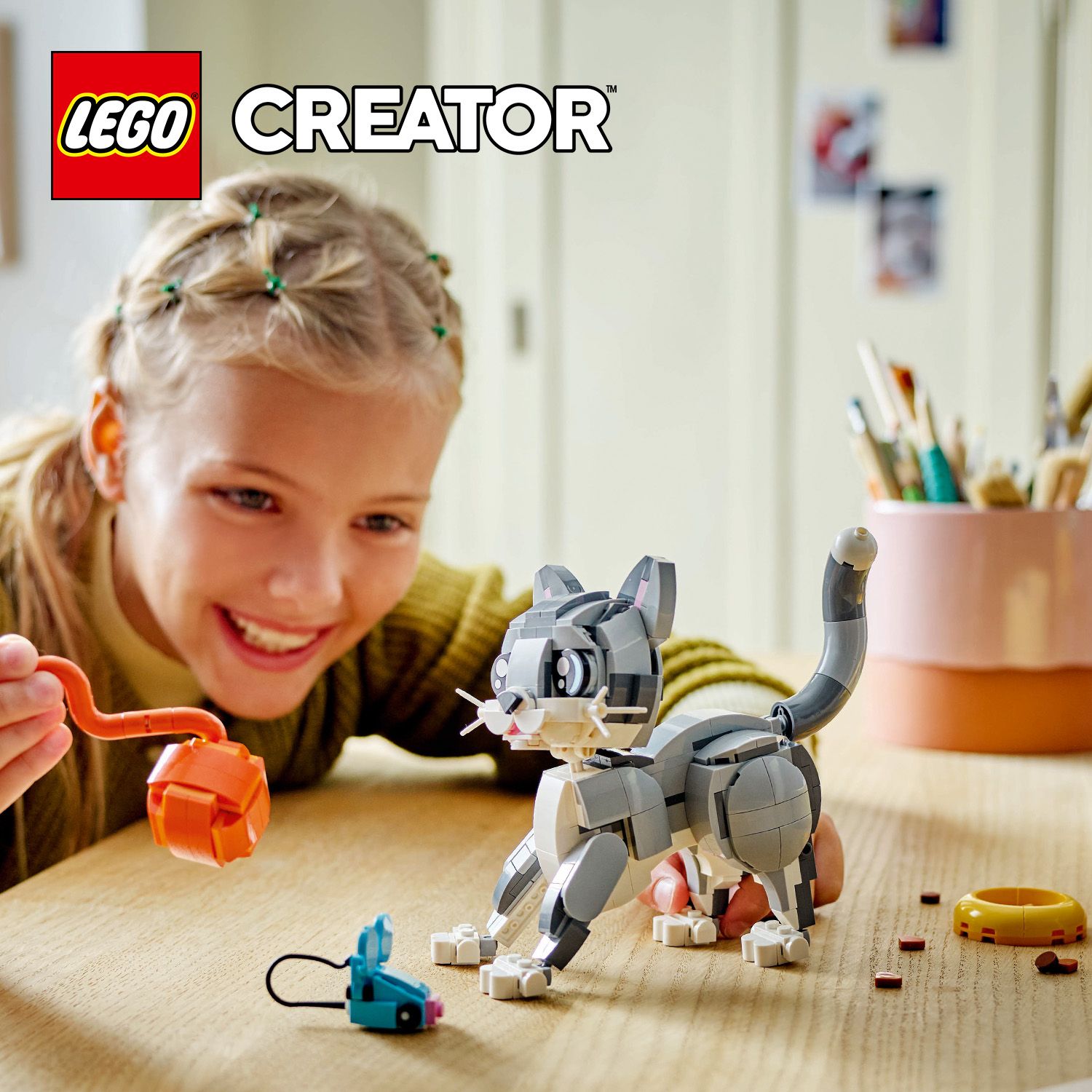 Trzy urocze zwierzątka LEGO® w zestawie