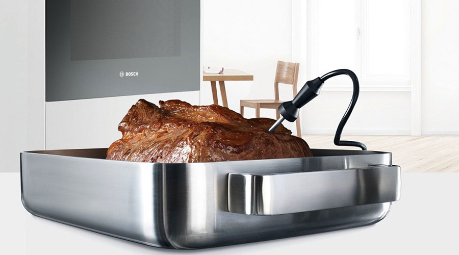 Termosonda Perfect Roast - precyzyjny pomiar we wnętrzu dania dla perfekcyjnie wypieczonego mięsa.