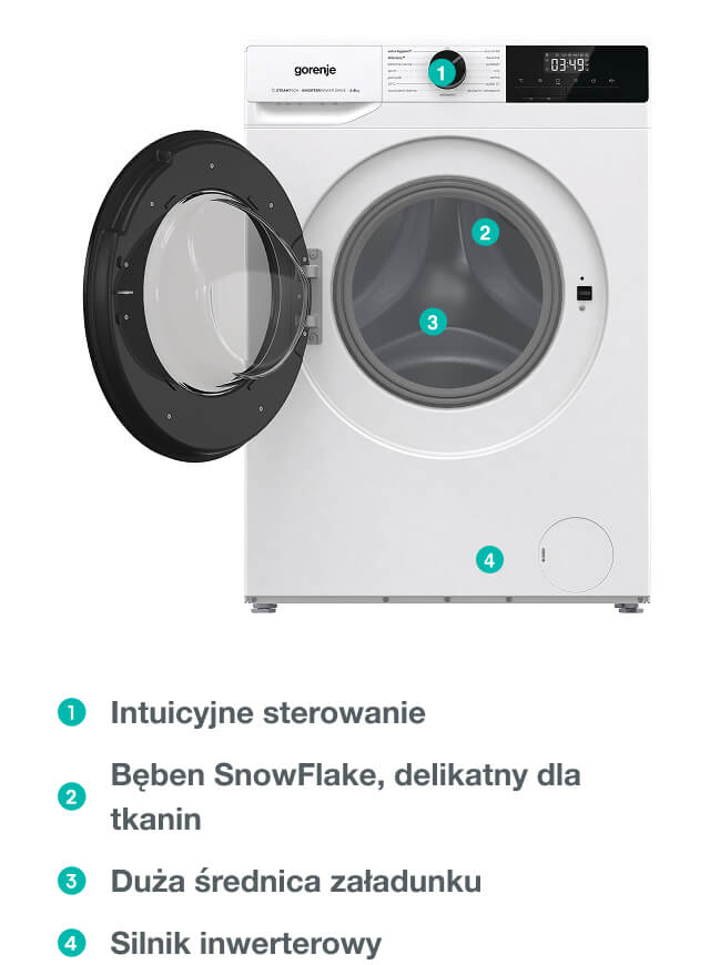 Image: GORENJE LAUNDRY W1NHPI84AS-PL GORENJE LAUNDRY W1NHPI84AS-PL