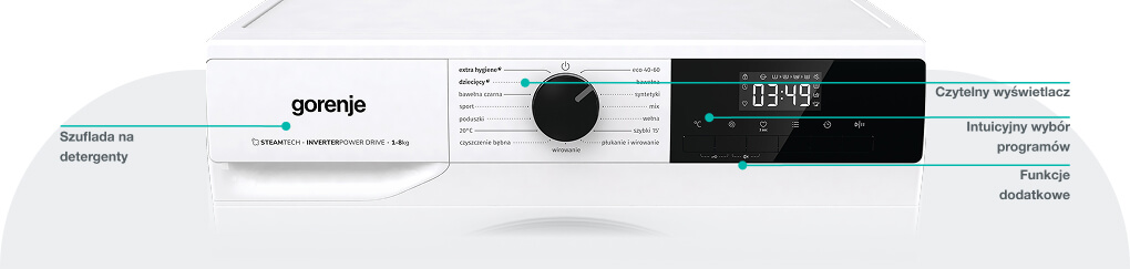 Image: GORENJE LAUNDRY W1NHPI84AS-PL GORENJE LAUNDRY W1NHPI84AS-PL
