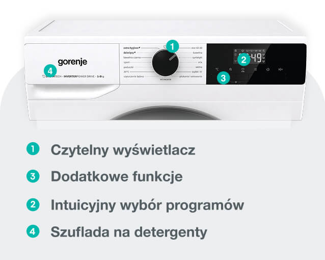 Image: GORENJE LAUNDRY W1NHPI84AS-PL GORENJE LAUNDRY W1NHPI84AS-PL