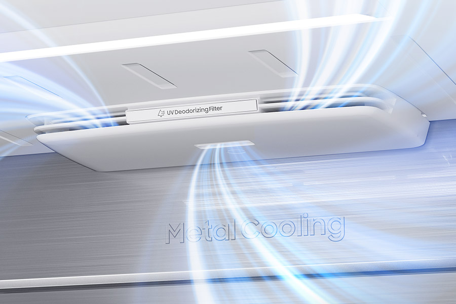 Lodówka Samsung RF65DG960ESG - zdjęcie - świeże powietrze Lodówka Samsung Multidoor RF65DG960ESG - zdjęcie - świeże powietrze
