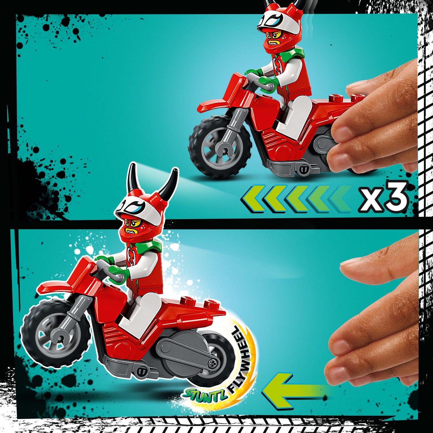 Motor z kołem zamachowym