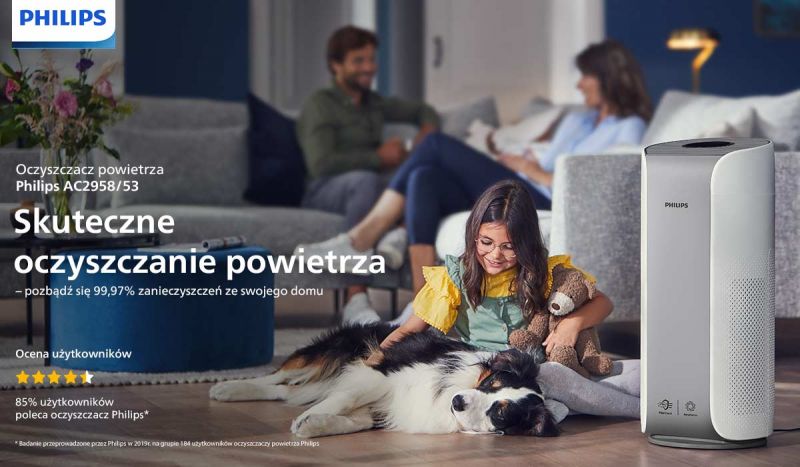 Philips Filtr NanoProtect HEPAusuwa cząsteczki 100x mniejsze niż standardowy filtr HEPA Philips Filtr NanoProtect HEPAusuwa cząsteczki 100x mniejsze niż standardowy filtr HEPA