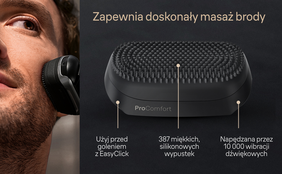 System golenia 2 w 1. Golenie dokładniejsze niż kiedykolwiek wcześniej* oraz maksymalny komfort skóry. * w porównaniu z samą golarką Series 9 PRO+