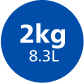 7 porcji pojemność 8,3l 7 porcji pojemność 8,3l