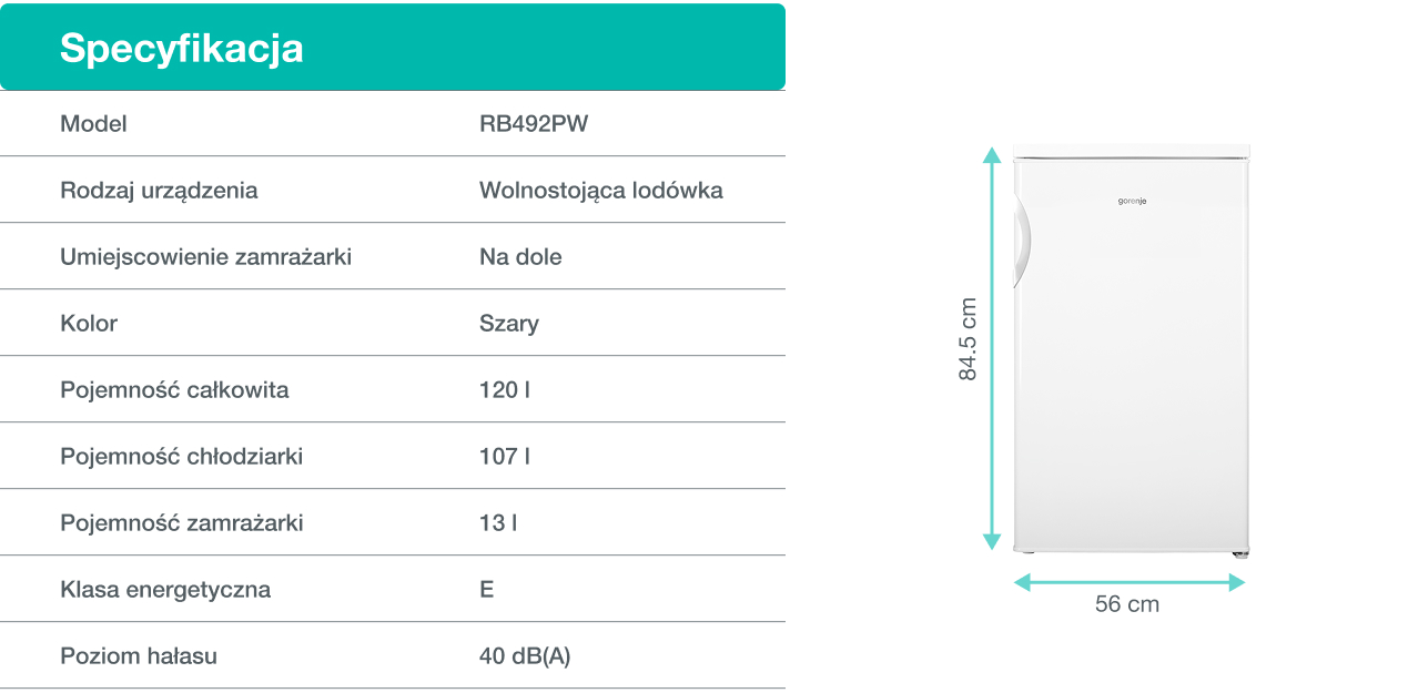 Image: Gorenje fridge RB492PW Gorenje fridge RB492PW