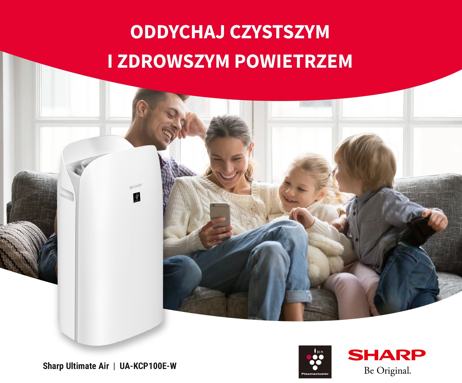 Oczyszczacz powietrza Sharp UA-KCP100E-W