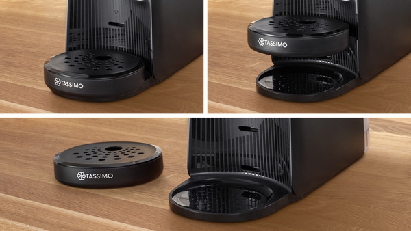 Ten ekspres TASSIMO pomieści każdą filiżankę i kubek