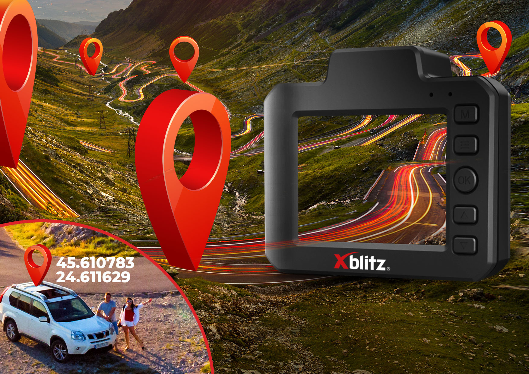 Uchwyt Smart Xblitz, który bezprzewodowo ładujący telefon