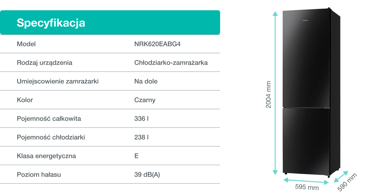 Image: Gorenje fridge NRK620EABG4 Gorenje fridge NRK620EABG4