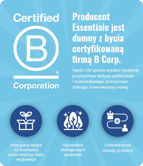 Certyfikat B Corp dla firmy Opella - producenta Dulcobis Certyfikat B Corp dla firmy Opella - producenta Dulcobis