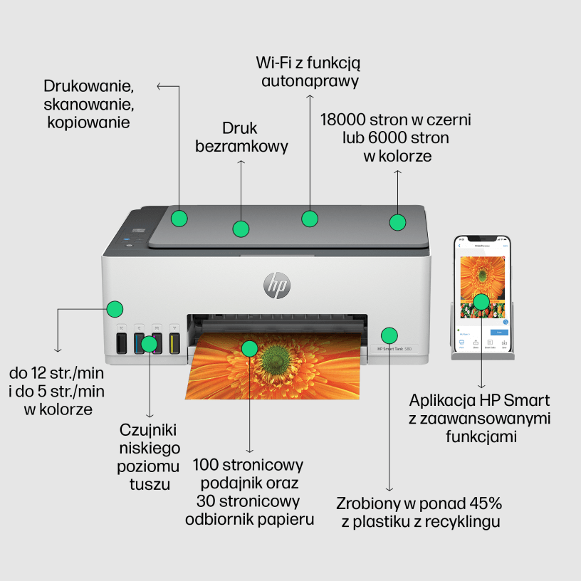 Image: HP Smart Tank 580 HP Smart Tank 580