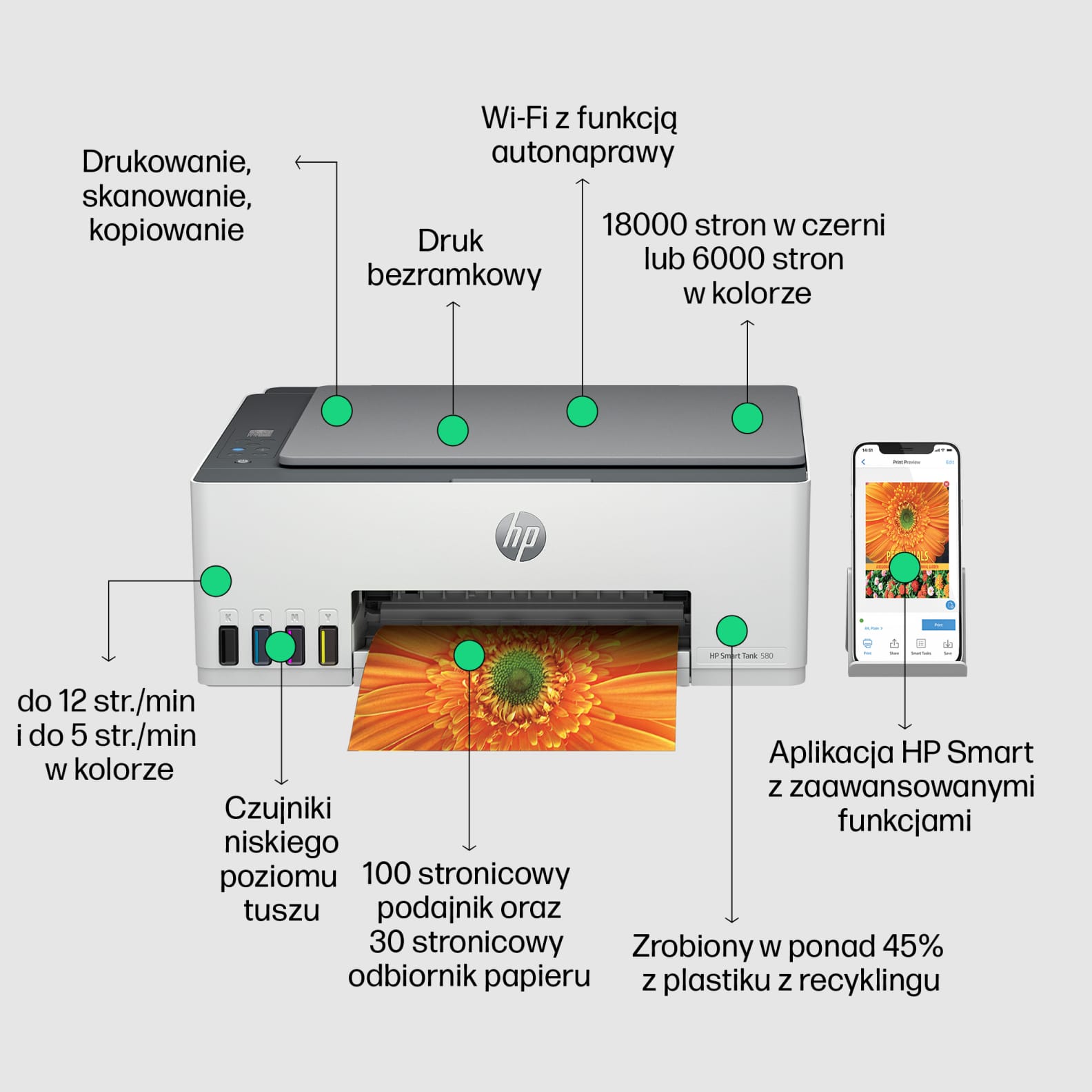 Image: HP Smart Tank 580 HP Smart Tank 580