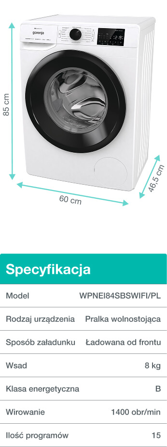 Image: GORENJE LAUNDRY WPNEI84SBSWIFI-PL GORENJE LAUNDRY WPNEI84SBSWIFI-PL