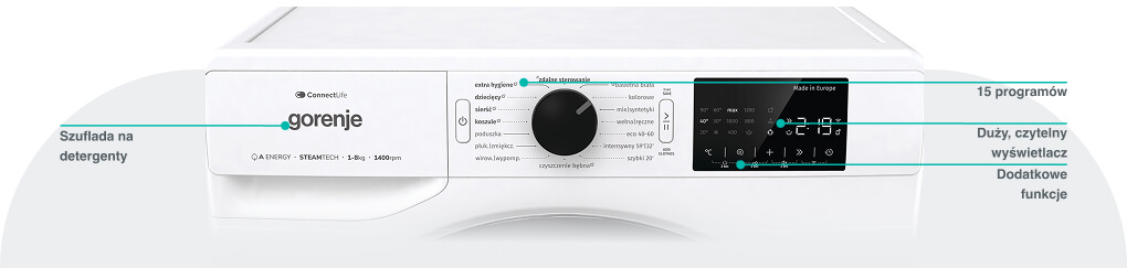 Image: GORENJE LAUNDRY WPNEI84SBSWIFI-PL GORENJE LAUNDRY WPNEI84SBSWIFI-PL