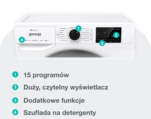 Image: GORENJE LAUNDRY WPNEI84SBSWIFI-PL GORENJE LAUNDRY WPNEI84SBSWIFI-PL