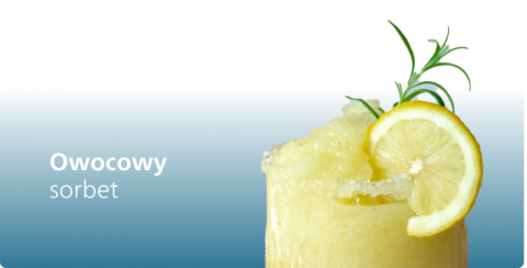 Sorbet o smaku owocowym Sorbet o smaku owocowym