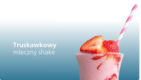 Mleczny shake z truskawkami Mleczny shake z truskawkami