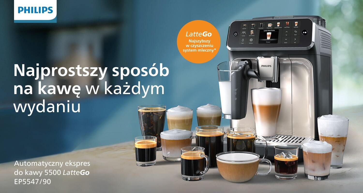 Ekspres Philips LatteGo seria 5500 dostępny jest na stronie Ceneo Ekspres Philips LatteGo seria 5500 dostępny jest na stronie Ceneo