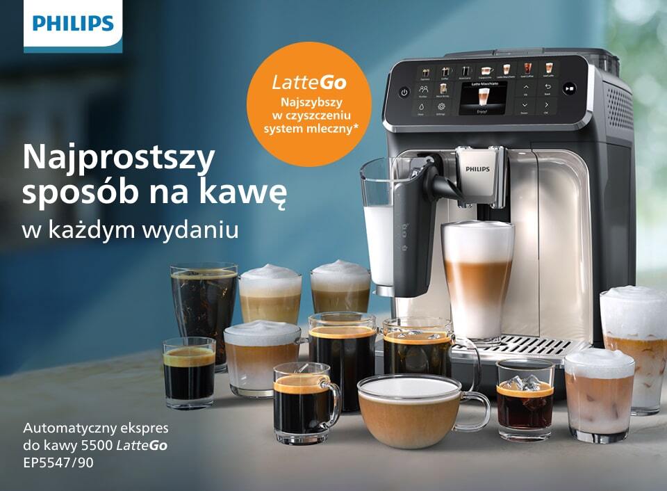 Ekspres Philips LatteGo seria 5500 dostępny jest na stronie Ceneo Ekspres Philips LatteGo seria 5500 dostępny jest na stronie Ceneo
