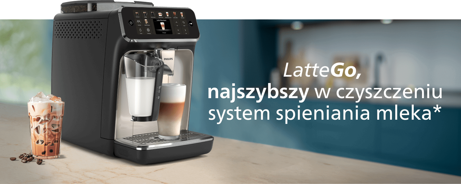 Ekspres Philips z systemem mlecznym LatteGo Ekspres Philips z systemem mlecznym LatteGo