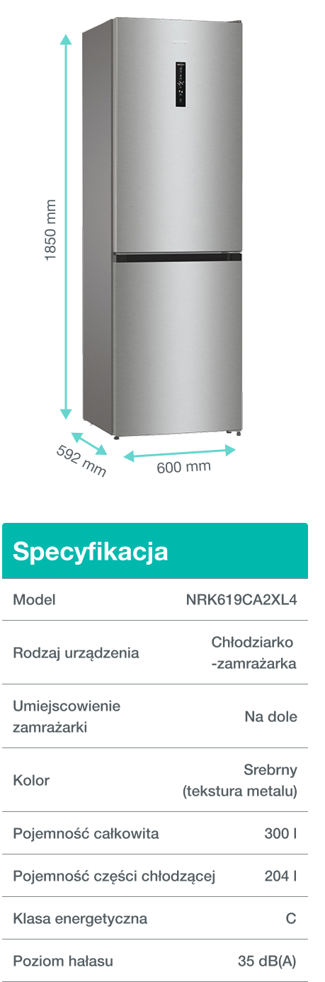 Image: Gorenje fridge NRK619CA2XL4 Gorenje fridge NRK619CA2XL4