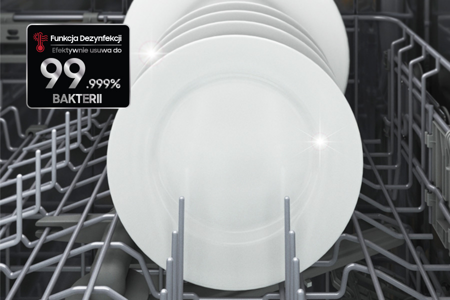 Zmywarka DW60CG550SSRET Samsung - funkcja dezynfekcji Zmywarka do zabudowy DW60CG550SSRET Samsung - funkcja dezynfekcji
