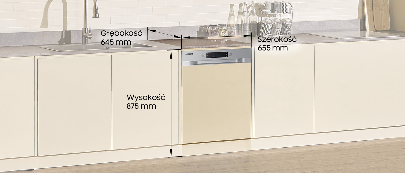 Zmywarka DW60CG550SSRET Samsung - wymiary Zmywarka do zabudowy DW60CG550SSRET Samsung - wymiary